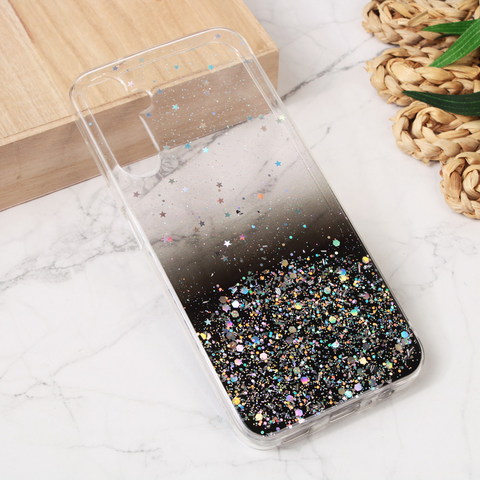 Zastitna silikonska futrola Glitter - Samsung A145R/A146B Galaxy A14 4G/5G crna.
