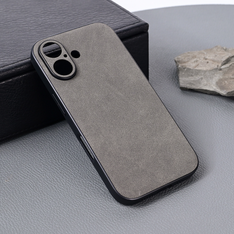 Zastitna futrola OLGE - iPhone 16 6.1 siva.