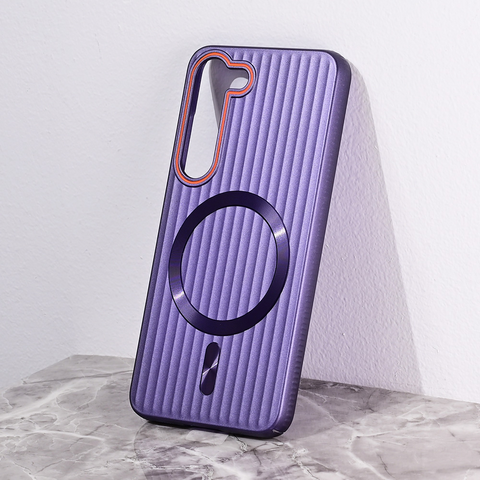 Zastitna futrola Magsafe Stripe - Samsung S911B Galaxy S23 ljubicasta.