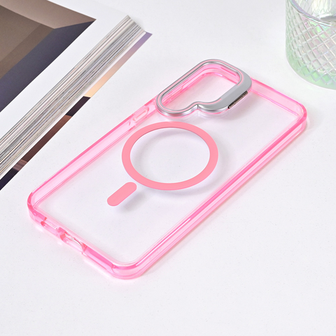 Zastitna futrola Magsafe Transparent - Samsung S926B Galaxy S24 Plus pink.