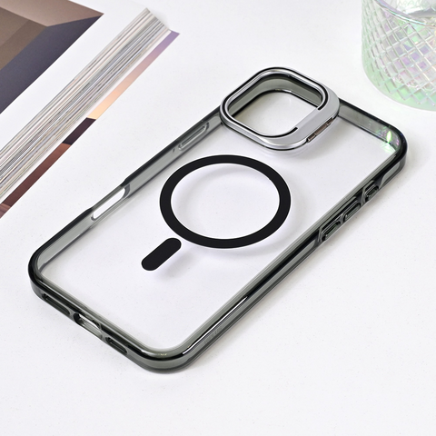 Zastitna futrola Magsafe Transparent - iPhone 16 Plus 6.7 crna.