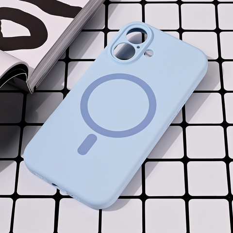 Zastitna futrola Magsafe Pure color - iPhone 16 6.1 svetlo plava.