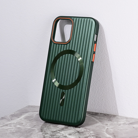 Zastitna futrola Magsafe Stripe - iPhone 12 6.1 zelena.