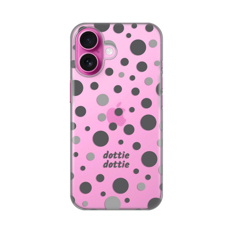 PRINT silikonska futrola skin (ultra tanka) - iPhone 16 6.1 Dottie Dottie Gray.