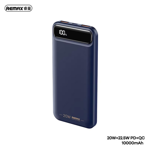 Back Up baterija (univerzalna) prenosiva baterija REMAX Bole Series RPP-520 PD20W+QC22.5W Fast Charging 10000mAh plavi.