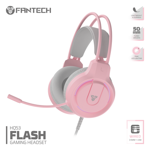 Slusalice Gaming Fantech HQ53 Flash Sakura. Slusalice Gaming Fantech HQ53 Flash Sakura.