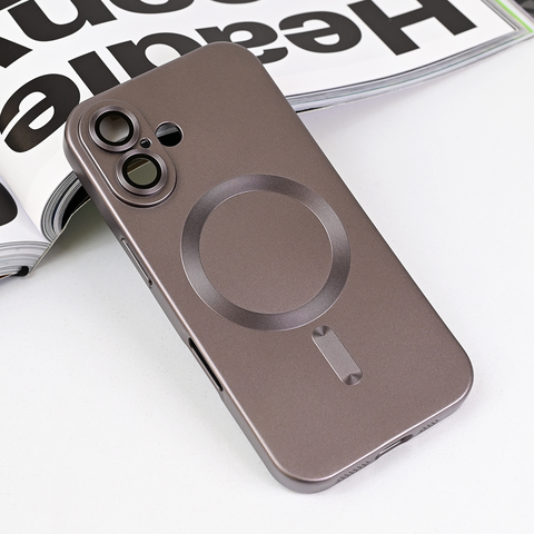 Zastitna futrola Magsafe Chrome - iPhone 16 6.1 siva.