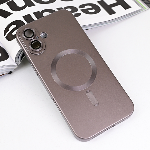 Zastitna futrola Magsafe Chrome - iPhone 16 Plus 6.7 siva.