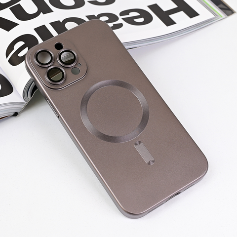 Zastitna futrola Magsafe Chrome - iPhone 13 Pro Max 6.7 siva.