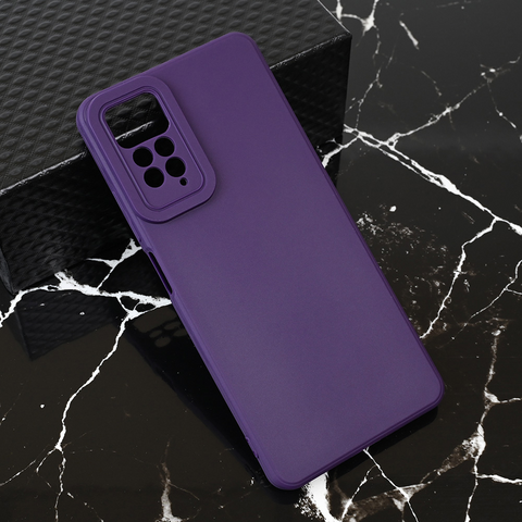 Teracell GIULIETTA silikonska futrola - Xiaomi Redmi Note 11 Pro 4G/5G/Note 12 Pro 4G (EU) mat tamno ljubicasta.