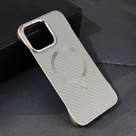 Zastitna futrola Magsafe Carbon - iPhone 15 Pro Max 6.7 siva.