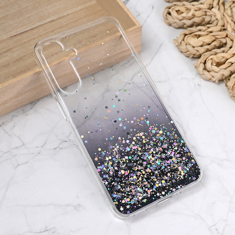 Zastitna silikonska futrola Glitter - Samsung A165B Galaxy A16 5G crna.