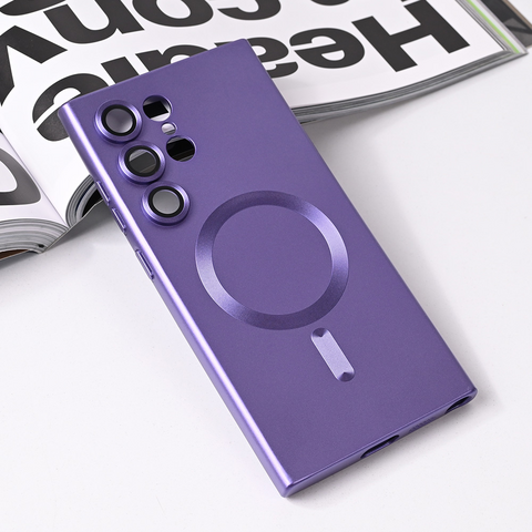 Zastitna futrola Magsafe Chrome - Samsung S928B Galaxy S24 Ultra ljubicasta.