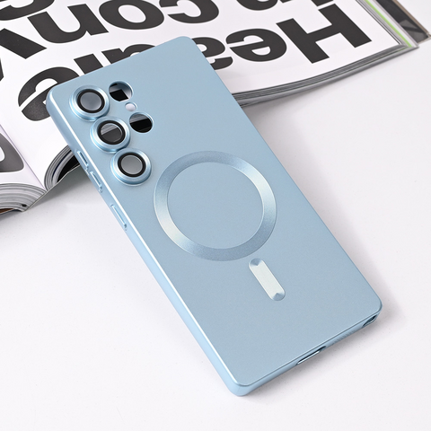 Zastitna futrola Magsafe Chrome - Samsung S938 Galaxy S25 Ultra plava.