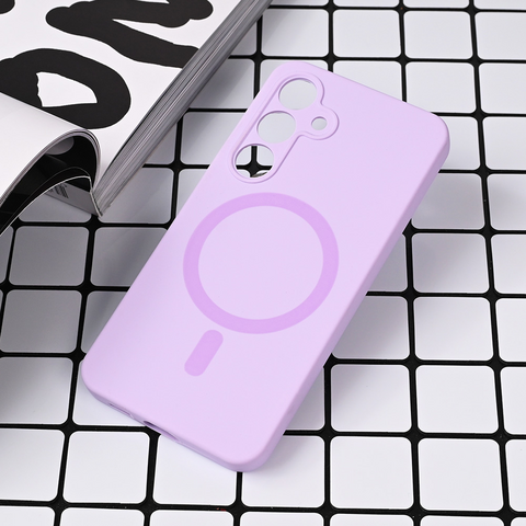 Zastitna futrola Magsafe Pure color - Samsung S921B Galaxy S24 lila.