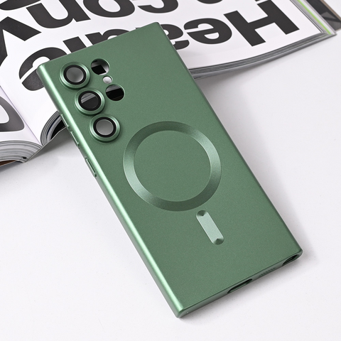 Zastitna futrola Magsafe Chrome - Samsung S928B Galaxy S24 Ultra zelena.