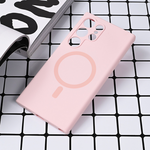 Zastitna futrola Magsafe Pure color - Samsung S928B Galaxy S24 Ultra roze.