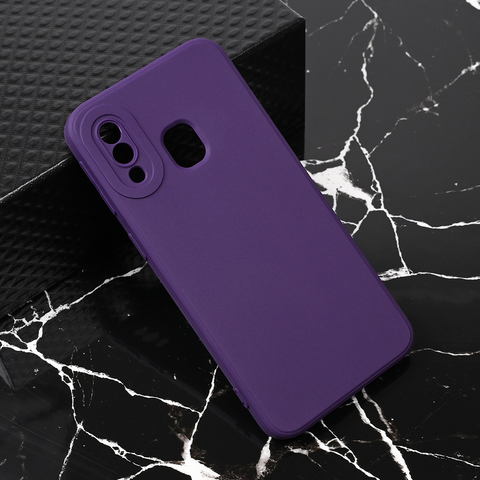 Teracell GIULIETTA silikonska futrola - Samsung A405F Galaxy A40 mat tamno ljubicasta.