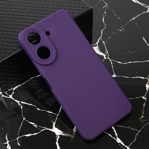 Teracell GIULIETTA silikonska futrola - Xiaomi Redmi 13C mat tamno ljubicasta.