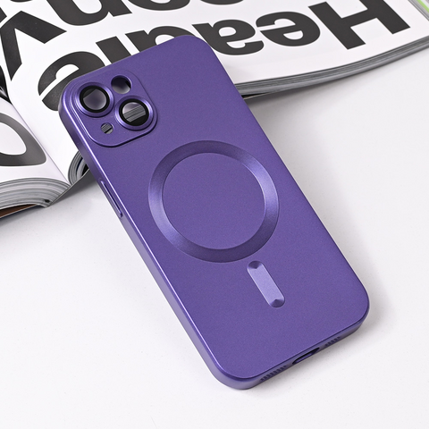 Zastitna futrola Magsafe Chrome - iPhone 14 ljubicasta.