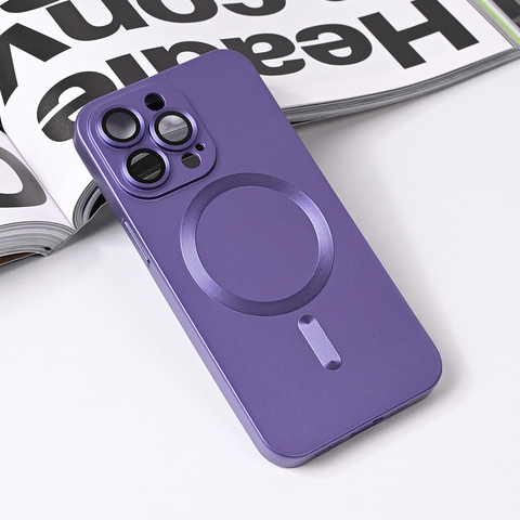 Zastitna futrola Magsafe Chrome - iPhone 13 Pro ljubicasta.