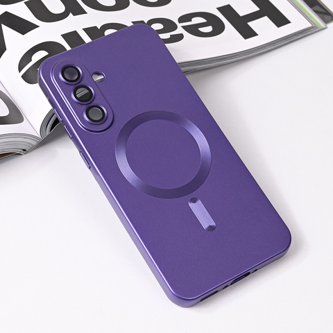 Zastitna futrola Magsafe Chrome - Samsung A566 Galaxy A56 ljubicasta.