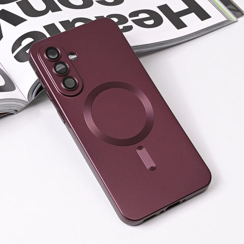 Zastitna futrola Magsafe Chrome - Samsung A366 Galaxy A36 5G bordo.