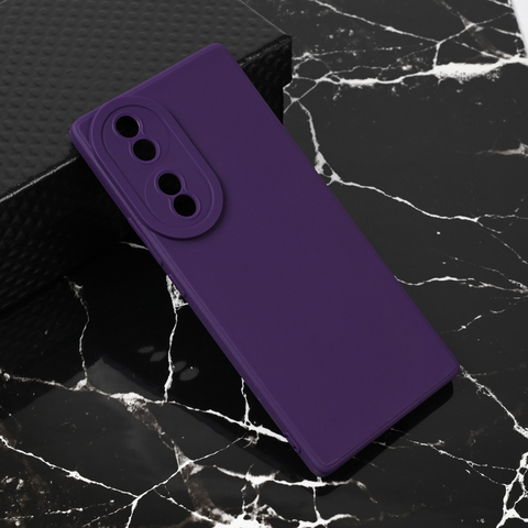 Teracell GIULIETTA silikonska futrola - Huawei Honor 70 mat tamno ljubicasta.