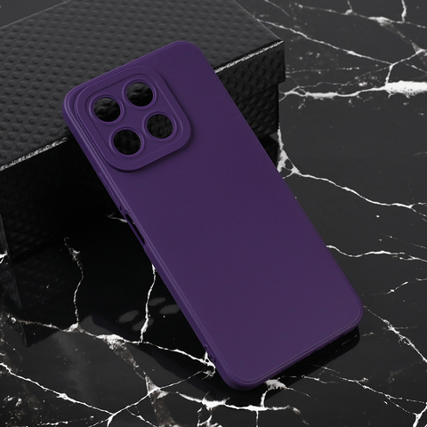 Teracell GIULIETTA silikonska futrola - Huawei Honor X6b mat tamno ljubicasta.