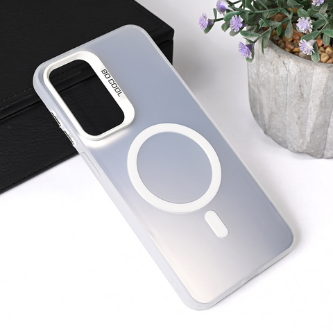 Zastitna futrola Magsafe providna - Samsung A266 Galaxy A26 5G srebrna.