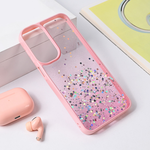 Zastitna futrola okvir Glitter - Samsung A165F Galaxy A16 roze.