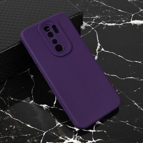 Teracell GIULIETTA silikonska futrola - Xiaomi Redmi Note 8 Pro mat tamno ljubicasta.