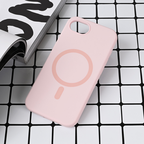 Zastitna futrola Magsafe Pure color - iPhone 16e roze.