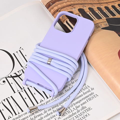 Zastitna futrola Crossbody - iPhone 13 Pro ljubicasta.