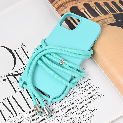 Zastitna futrola Crossbody - iPhone 15 mint.
