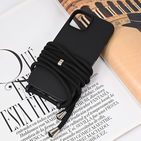 Zastitna futrola Crossbody - iPhone 15 crna.