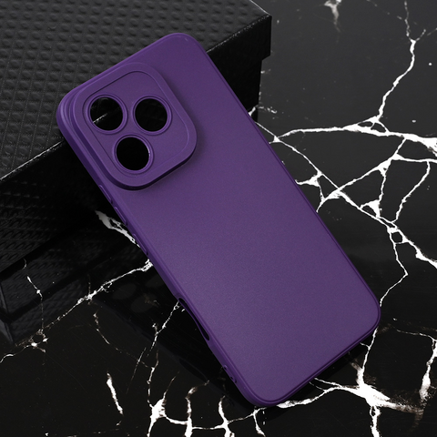 Teracell GIULIETTA silikonska futrola - Huawei Honor 400 Lite mat tamno ljubicasta.