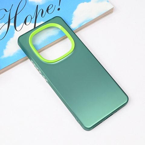 Zastitna futrola providna - Xiaomi Redmi Note 14 Pro 4G zelena.