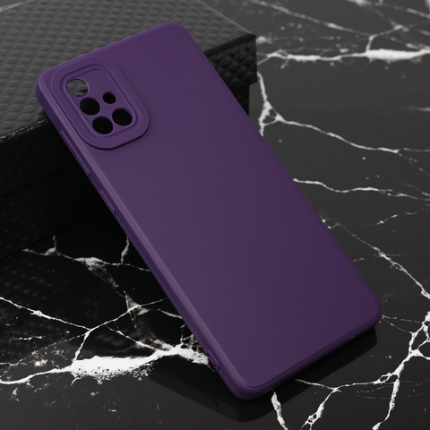 Teracell GIULIETTA silikonska futrola - Samsung A715F Galaxy A71 mat tamno ljubicasta.