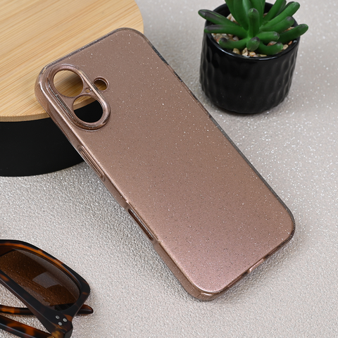 Zastitna futrola Sparkle Dust - iPhone 16 6.1 roze zlatna.