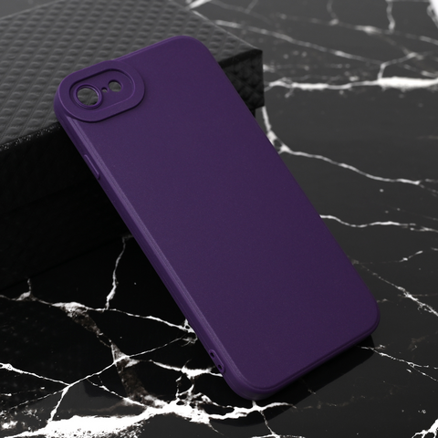 Teracell GIULIETTA silikonska futrola - iPhone 7/8/SE (2020)/SE (2022) mat tamno ljubicasta.