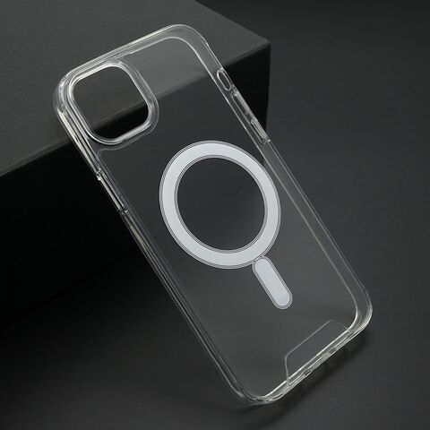 Zastitna futrola STANDARD MagSafe - iPhone 15 Plus (6.7)providna (bela) (MS).