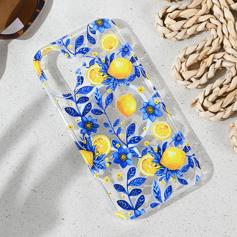 Zastitna futrola print Magsafe - iPhone 16 6.1 Mediteran Lemon.