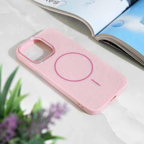 Zastitna futrola Magsafe Sparkle Dust - iPhone 13 Pro rose.