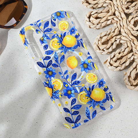 Zastitna futrola print Magsafe - Samsung A165F Galaxy A16 Mediteran Lemon.