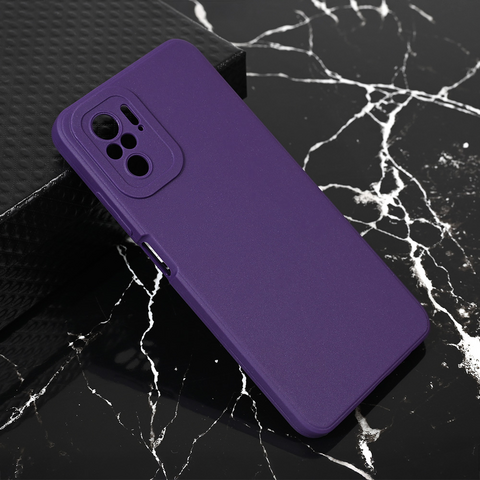 Teracell GIULIETTA silikonska futrola - Xiaomi Redmi Note 10/Redmi Note 10S mat tamno ljubicasta.