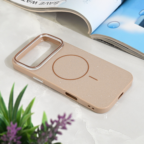 Zastitna futrola Magsafe Sparkle Dust - iPhone 17 Pro Max 6.9 zlatna.