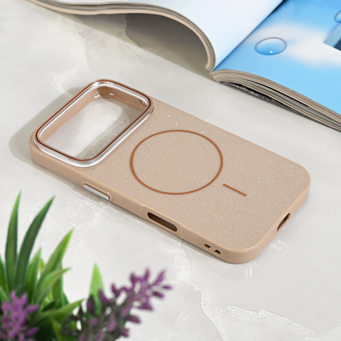 Zastitna futrola Magsafe Sparkle Dust - iPhone 17 Pro zlatna.