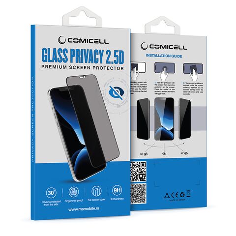 Tempered glass (zastitno staklo za ekran) PRIVACY 2.5D full glue - Samsung S931 Galaxy S25 5G crna (MS).