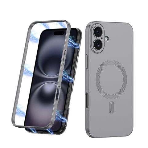Zastitna futrola 360 COLOR MagSafe - iPhone 16 (6.1) siva (GKK case) (MS).